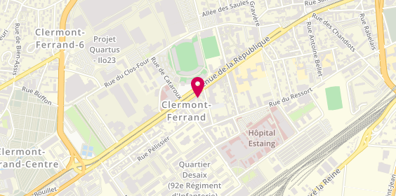 Plan de Céline Lang Cartier, 102 avenue de la République, 63100 Clermont-Ferrand