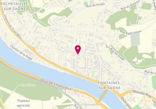 Plan de Yoanna MICOUD - Psychologue, 36 Rue Gambetta, 69270 Fontaines-sur-Saône