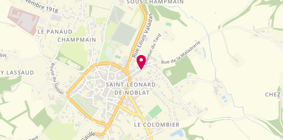 Plan de TARDIEN-ROUILHAC Sarah, 20 Rue du Colonel Ledot, 87400 Saint-Léonard-de-Noblat