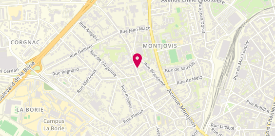 Plan de Sylvie GONIN - Psychologue Clinicienne à Limoges, 110 avenue des Ruchoux, 87100 Limoges