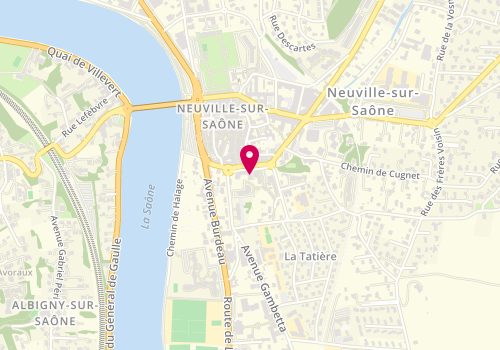 Plan de COULONNIER Laureline Psychologue TCC, 6 Bis Rue Pierre Dugelay, 69250 Neuville-sur-Saône
