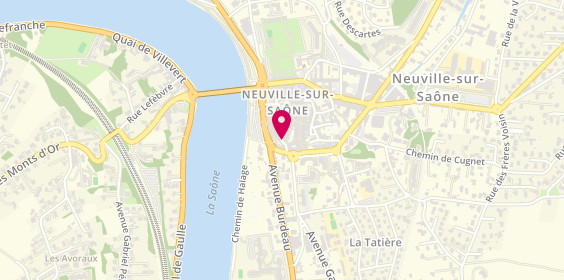 Plan de ANFREVILLE Xavier, 12 place Villeroy, 69250 Neuville-sur-Saône