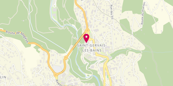 Plan de AUVET Céline, Maison Médicale du Mont-Blanc
129 Pass. De Morges, 74170 Saint-Gervais-les-Bains
