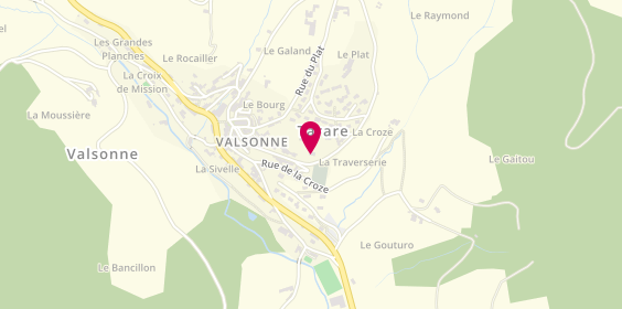 Plan de Mary Gohin, psychologue, 577 Route de Dième, 69170 Valsonne