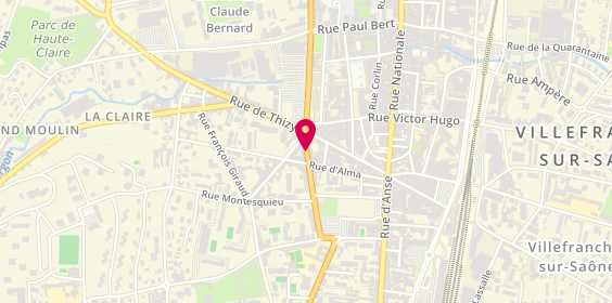 Plan de Anne Gaelle VION, 32 Boulevard Etienne Bernand, 69400 Villefranche-sur-Saône