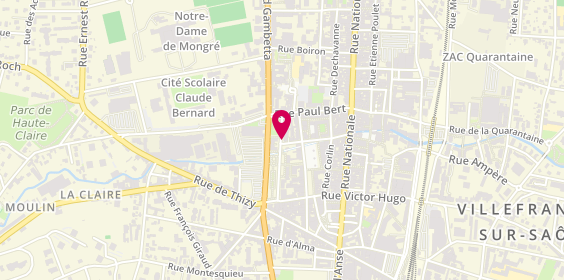 Plan de DE OLIVEIRA BURNIER Valérie, 206 Rue de la Paix, 69400 Villefranche-sur-Saône