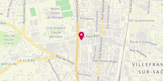 Plan de COTTON JEANNE Rolland, 248 Rue de la Paix, 69400 Villefranche-sur-Saône