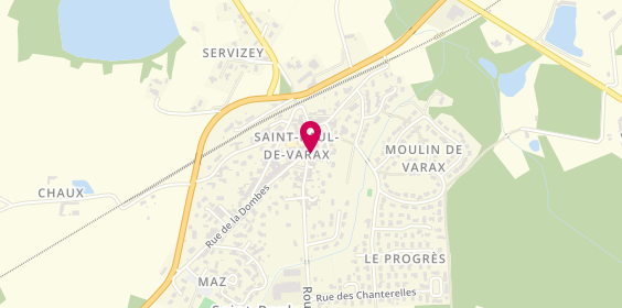 Plan de DURY Chantal, 114 Place Louis Jourdan, 01240 Saint-Paul-de-Varax