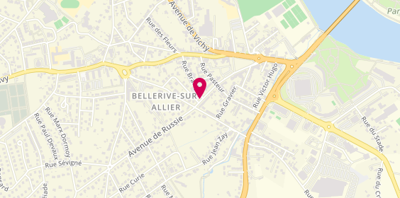 Plan de DESPLANCHES Aude, Centre de Santé Rive Gauche 19 Avenue Russie, 03700 Bellerive-sur-Allier