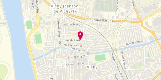 Plan de LELEU Charlotte, 82 Rue Gaillard, 03200 Vichy