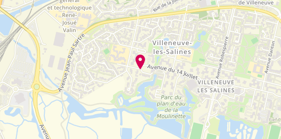 Plan de AGIPS, 2 avenue du 14 Juillet, 17000 La Rochelle
