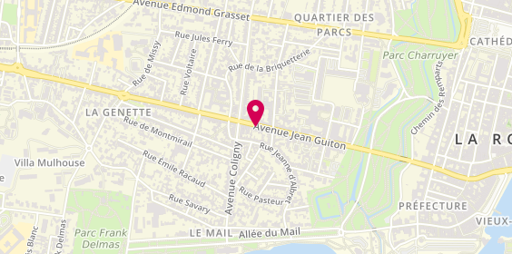 Plan de Psychologue Psychothérapeute Montreuil, Carole CARBONNEL, 53 avenue Jean Guiton, 17000 La Rochelle