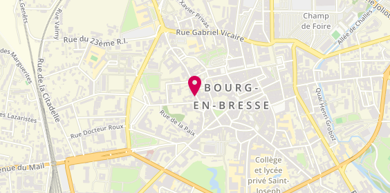 Plan de Justine DANJEAN - Neuropsychologue, 3 Rue Bourgmayer, 01000 Bourg-en-Bresse