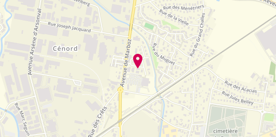 Plan de DESCHARMES Yannick, 6 Rue Georges Cuvier, 01000 Bourg-en-Bresse