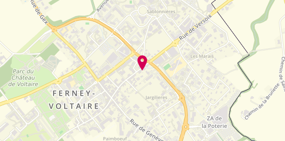 Plan de Manoël PROUTEAU, Psychologue, 40 Rue de Versoix, 01210 Ferney-Voltaire