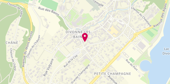 Plan de Claire FERON psychologue clinicienne - Pays de Gex, 103 avenue de Genève, 01220 Divonne-les-Bains