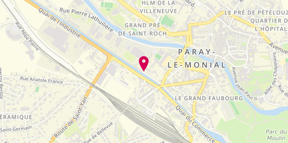 Plan de Cabinet de Psychologie G.limousin, 14 Petite Levée du Canal, 71600 Paray-le-Monial