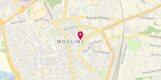 Plan de DE MONTGOLFIER Sébastien, 32 Cours Jean Jaurès, 03000 Moulins