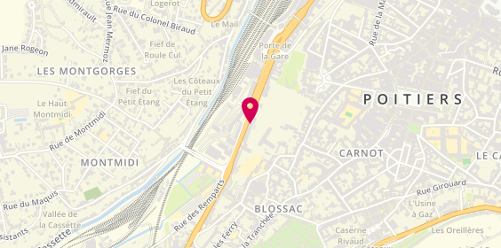 Plan de ABASCAL Sylvie, 45 Boulevard Pont Achard, 86000 Poitiers
