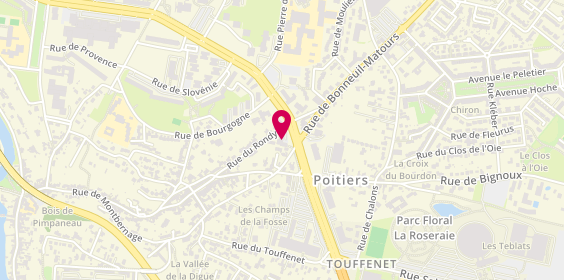 Plan de Mélissa Hervaud Psychologue, 42 Rue du Rondy, 86000 Poitiers