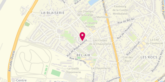 Plan de BOUHARD Véronique, 48 Rue Rique Avoine, 86000 Poitiers