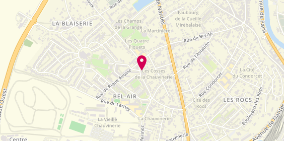 Plan de LE BIHAN Delphine, 58 Rue de Quinçay, 86000 Poitiers