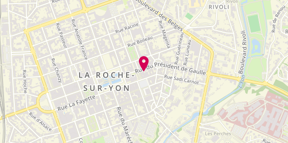 Plan de DURET-FERRER Nathalie, 28 rue du président De Gaulle, 85000 La Roche-sur-Yon