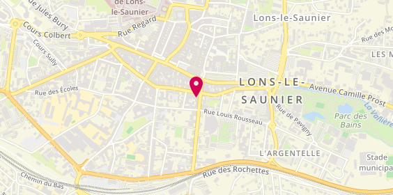 Plan de SOLE Frédérique, 10 avenue Thurel, 39000 Lons-le-Saunier