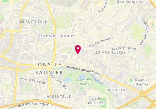 Plan de CHEVALLIER Thibaud, 2 Bis Rue des Mouillères, 39000 Lons-le-Saunier