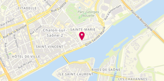 Plan de Nadège MAUCHAND Psychologue, 4 Rempart Sainte Marie, 71100 Chalon-sur-Saône