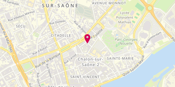 Plan de POTHRAT Christian, Cabinet Medical
33 Rue de la Motte, 71100 Chalon-sur-Saône