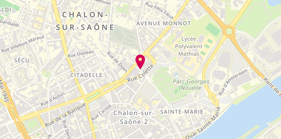 Plan de Cabinet de Psychologue, 6 avenue Mathias, 71100 Chalon-sur-Saône