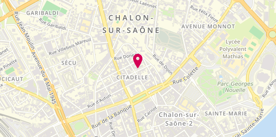 Plan de CHANGARNIER Sylvie, 6 place Ronde, 71100 Chalon-sur-Saône