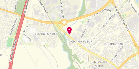 Plan de CHARBONNIER Rachel, 178 avenue Boucicaut, 71100 Chalon-sur-Saône