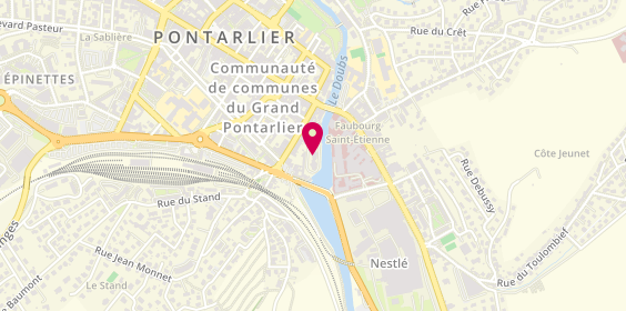 Plan de Mme GROSLAMBERT Gruible Anne, 15 Rue Montrieux, 25300 Pontarlier