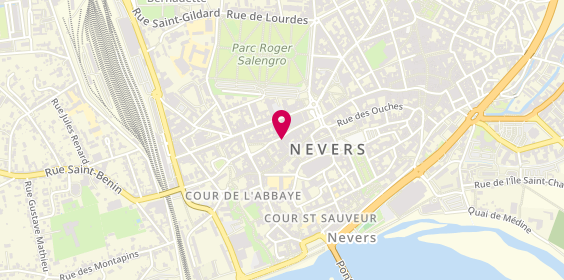 Plan de Cabinet de neuropsychologie de Nevers - Pierre LECLEF, 9 Bis Rue Saint-Didier, 58000 Nevers