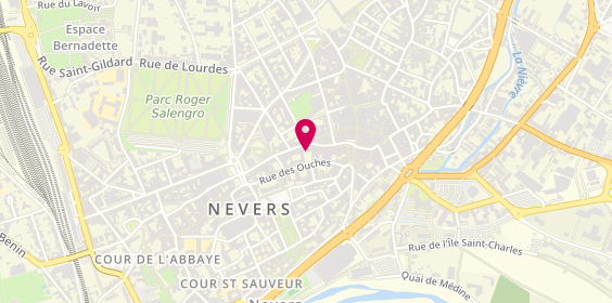 Plan de GREGORIS Céline, 15 Rue Saint-Martin, 58000 Nevers