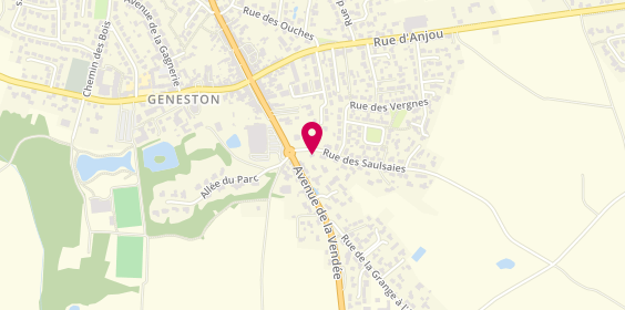 Plan de LE GORGEU Marie-Aude, 2 Rue des Saulsaies, 44140 Geneston