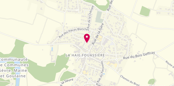 Plan de Lucile DAVID Psychologue Clinicienne, 30 Ter Rue de la Gare, 44690 La Haie-Fouassière