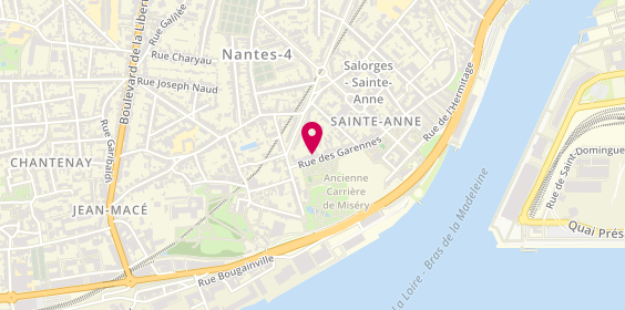 Plan de DEMEUZOIS Florence, 30 Rue des Garennes, 44100 Nantes