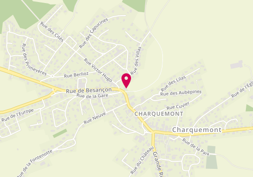Plan de Psychologue Charquemont Claire ETEVENARD, 1 Grande Rue, 25140 Charquemont