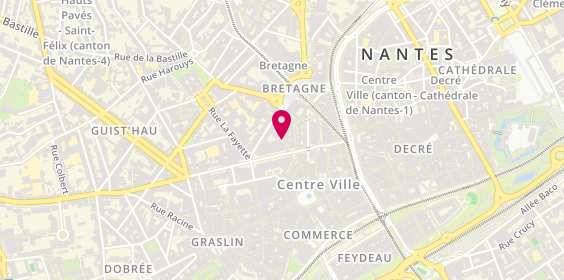 Plan de Sophie THOMAZEAU - Psychologue clinicienne - Psychothérapeute, 1 Rue Paré, 44000 Nantes