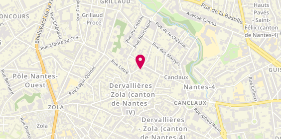 Plan de MAITRE Antoine, Cabinet du Dr Antoine Maitre
37 Rue Lamartine, 44100 Nantes
