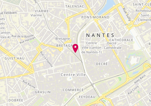 Plan de Manuela BRAUD Psychologue Nantes, 3 Rue Beaurepaire, 44000 Nantes