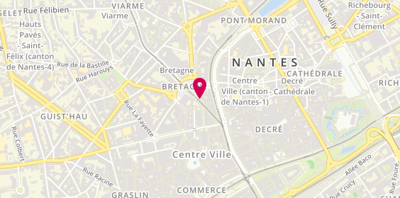 Plan de Psychologue à Nantes Céline KOSE, 4 Rue du Pont Sauvetout, 44000 Nantes