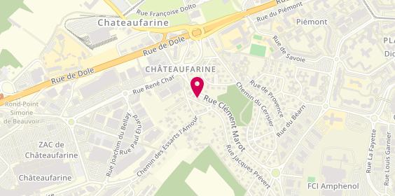 Plan de Christine GRANOUX psychologue, 66 Rue Jacques Prévert, 25000 Besançon