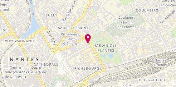 Plan de Delphine HERVIER - Psychologue clinicienne / Psychothérapeute, 2 Bis Rue Georges Clemenceau, 44000 Nantes