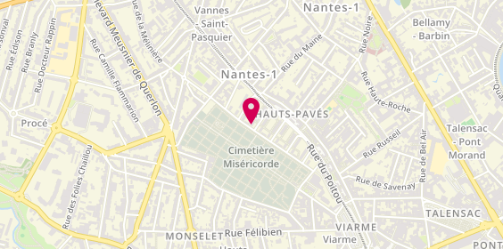 Plan de NICOLAS Nathalie, 1 Rue d'Angoumois, 44000 Nantes