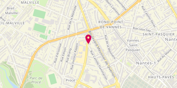 Plan de PONCIN Pascal, 54 Boulevard Gaston Serpette, 44000 Nantes