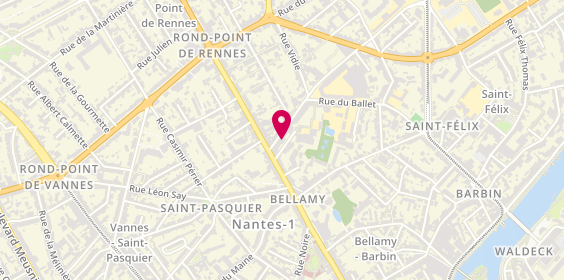 Plan de LISSILLOUR Séverine, 6 Rue Charles le Goffic, 44000 Nantes